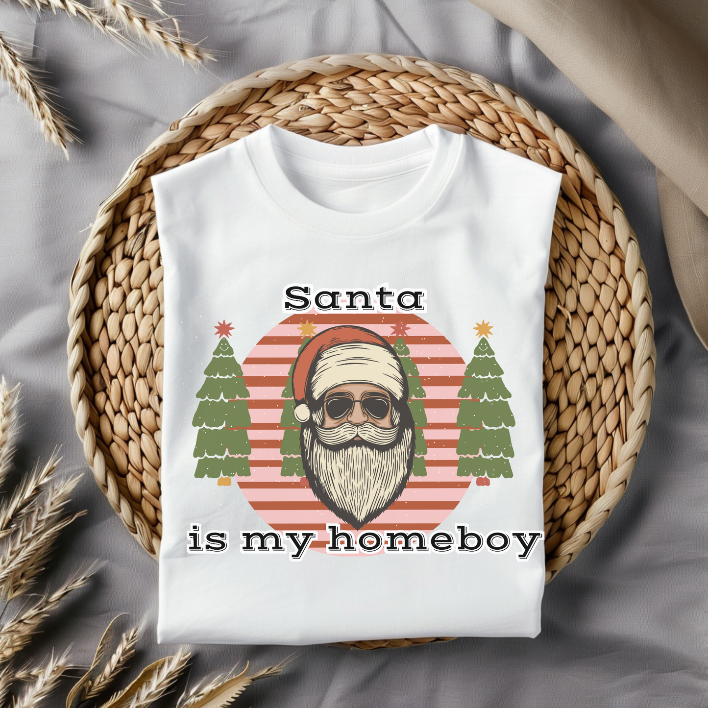 Santa is my homeboy christmas PNG Digital Download