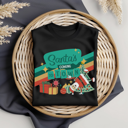 Santa is Coming To Town Christmas PNG Digital Download