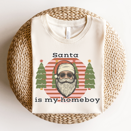 Santa is my homeboy christmas PNG Digital Download