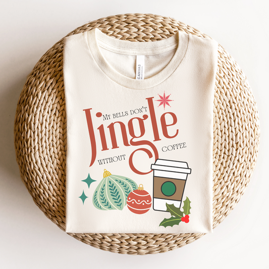 Jingle without coffee Christmas PNG Digital Download
