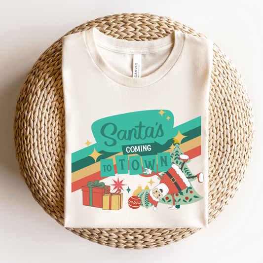 Santa is Coming To Town Christmas PNG Digital Download