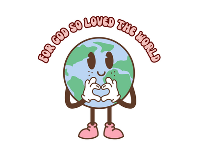For God So Loved the World PNG Digital Download