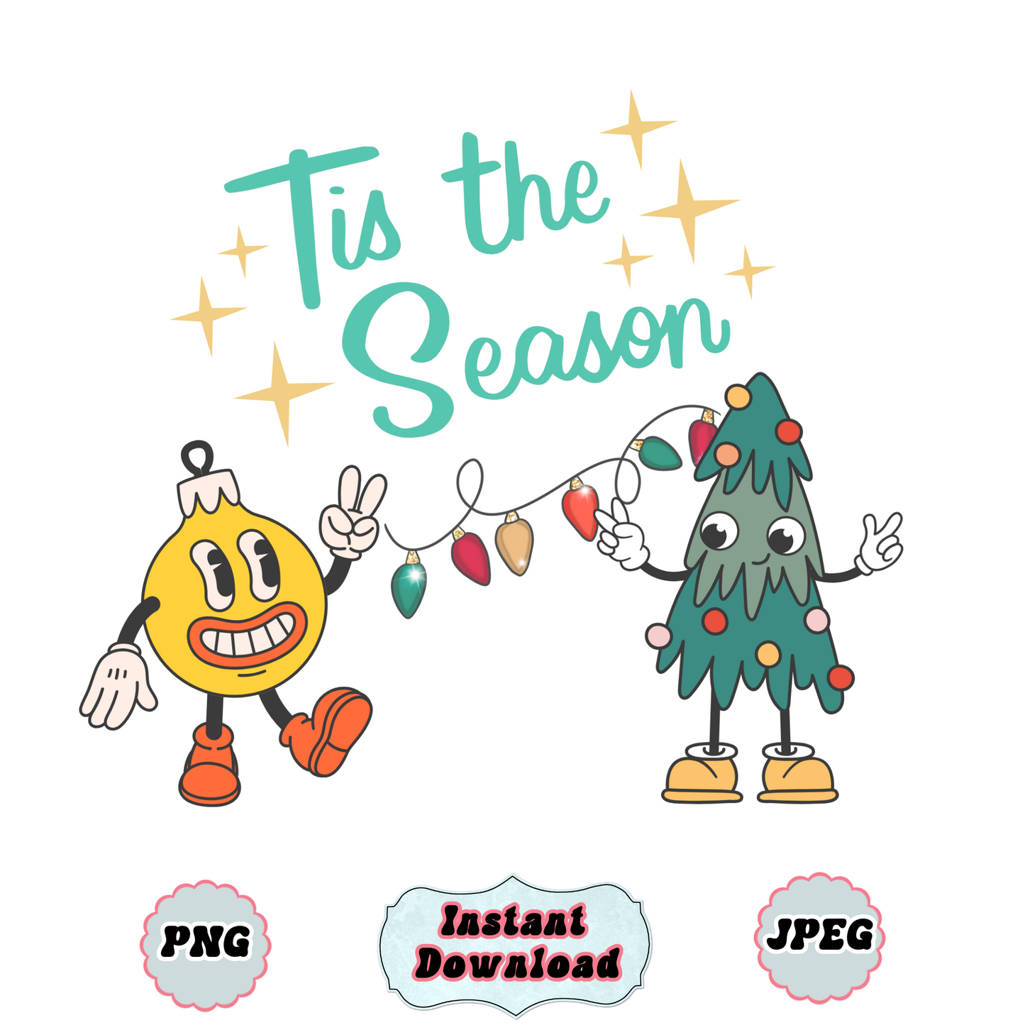 Tis the Season Christmas PNG Digital Download