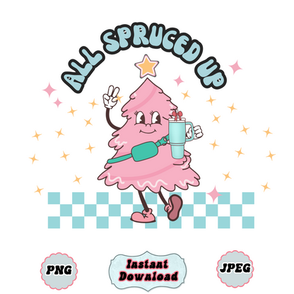 All Spruced up Christmas PNG Digital Download