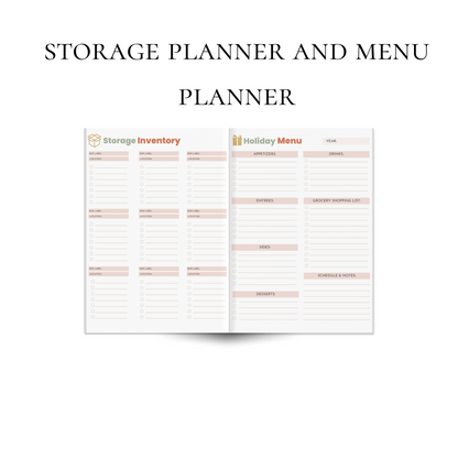 Custom Instant Download PDF Downloadable Holiday Planner