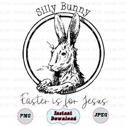 Silly Bunny Digital PNG