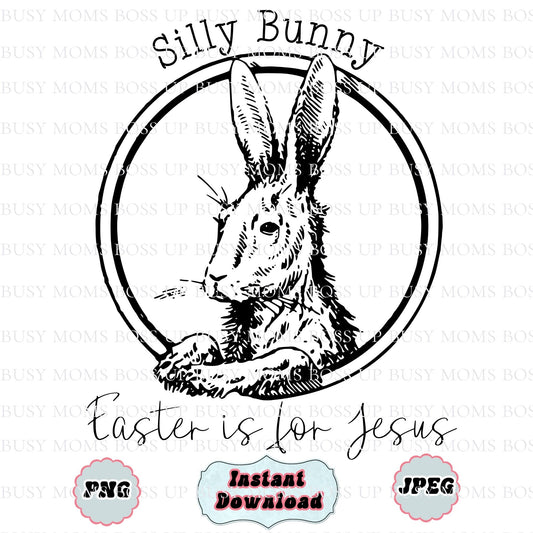 Silly Bunny Digital PNG